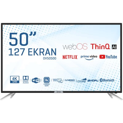 ONVO OV50350 50" 127 Ekran Uydu Alıcılı 4K Ultra HD Android Smart LED TV