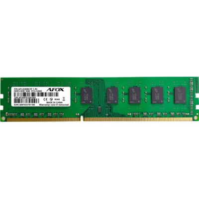 AFOX AFLD38BK1P 8GB 1600Mhz DDR3 MICRONCHIPSET RAM