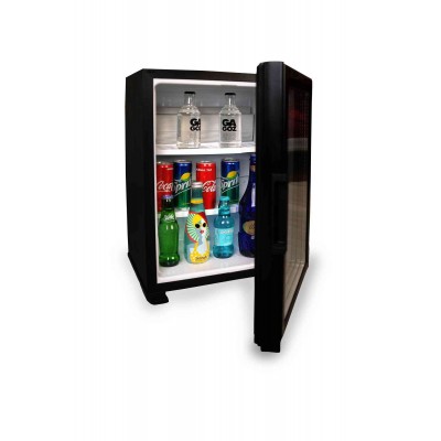 ISM Siyah Cam Kapılı Minibar Mini Buzdolabı Otel Tipi