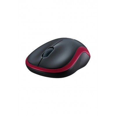 LOGITECH M185 910-002237 M185 Kablosuz Optik 1000DPI Kırmızı Siyah Mouse