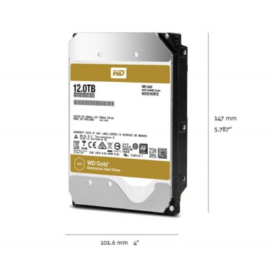 WESTERN DIGITAL GOLD WD121KRYZ 12TB Sata 3.0 7200RPM 256MB Dahili Harddisk