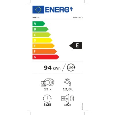 Vestel BM 6101 X 6 Programlı Bulaşık Makinesi