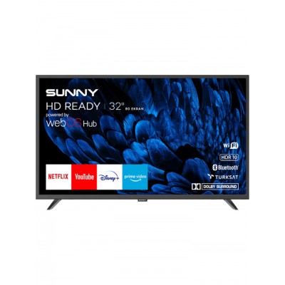 Sunny SN32DAL540 32" 80 Ekran Uydu Alıcılı HD webOS Smart LED TV